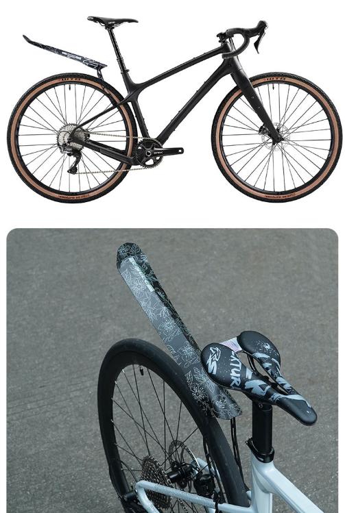 Style A Black Lightweight Bicycle Rear Mudguard - Adjustable PP5 Fender for MTB, Road & Folding Bikes (NOT for V-Brakes) - Image 2