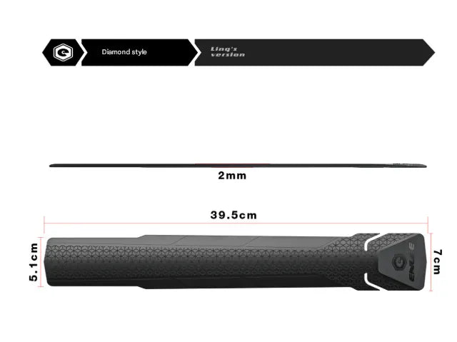 2 Pcs Black Durable Bicycle Frame Down Tube Protector Sticker  - Anti-Scratch Guard for MTB & Road Bikes - Image 4