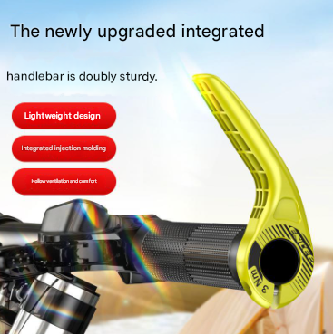 Black Ultralight Ergonomic Bike Bar Ends - High-Strength Composite Horn Grips (22.2mm) - Image 4