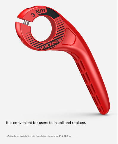 Red Ultralight Ergonomic Bike Bar Ends - High-Strength Composite Horn Grips (22.2mm) - Image 7