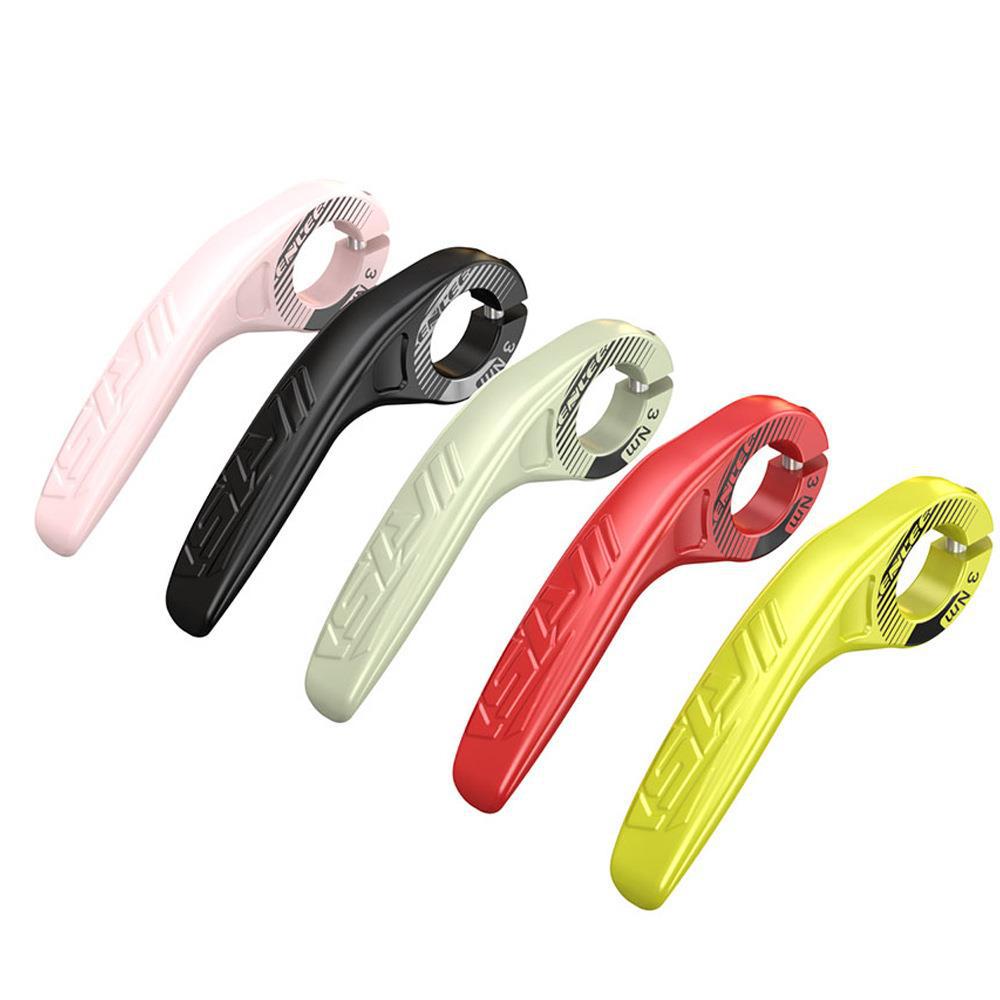 Light Green Ultralight Ergonomic Bike Bar Ends - High-Strength Composite Horn Grips (22.2mm) - Image 3