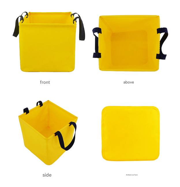 Green 25L Collapsible Bucket - Heavy-Duty PVC Waterproof Folding Pail for Fishing, Camping & Car Washing - Image 4