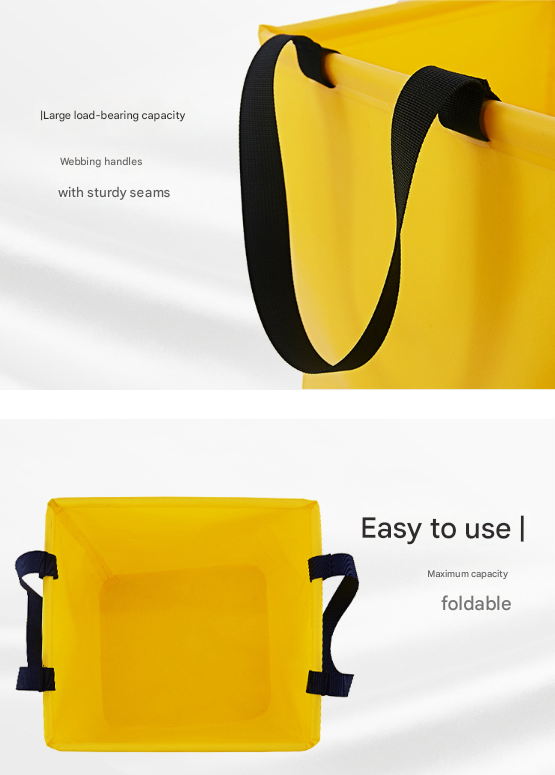 Green 25L Collapsible Bucket - Heavy-Duty PVC Waterproof Folding Pail for Fishing, Camping & Car Washing - Image 6