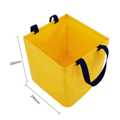 Blue 25L Collapsible Bucket - Heavy-Duty PVC Waterproof Folding Pail for Fishing, Camping & Car Washing - Image 3