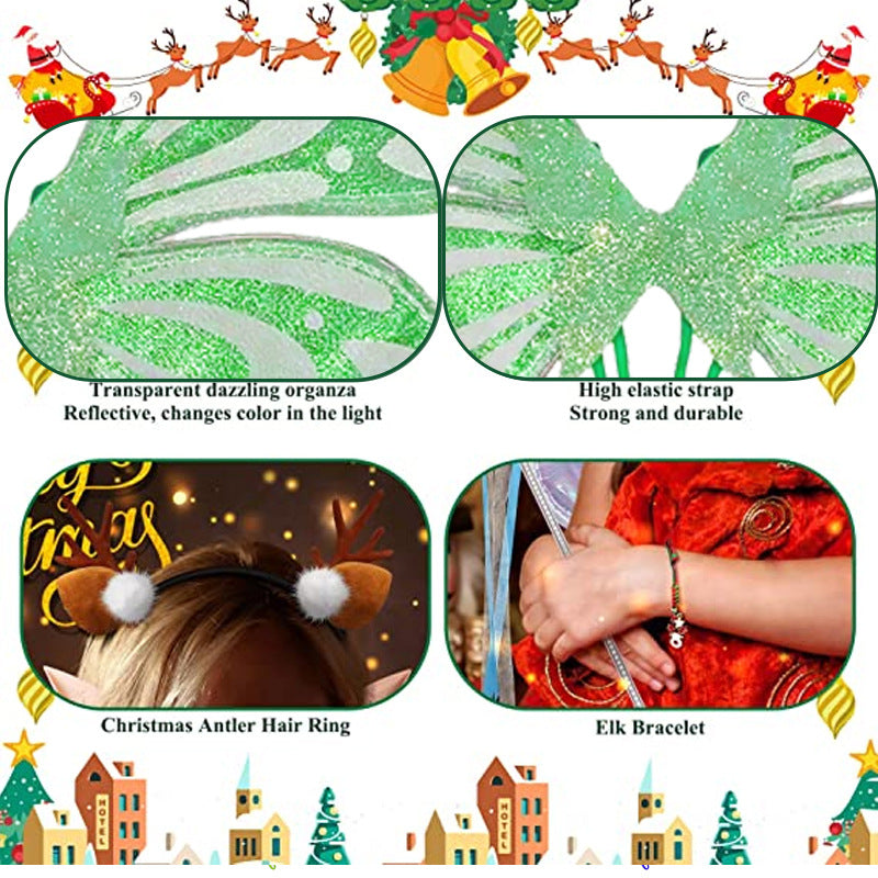 Blue Sparkling Fairy Wings - Lightweight Glitter Butterfly Costume Accessory for Kids & Adults - Image 4