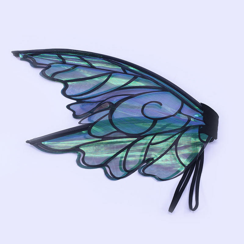 Pink Enchanting Iridescent Fairy Wings - Sparkle Butterfly Elf Wings for Costume Parties, Cosplay & Dress-Up Fun - Image 5