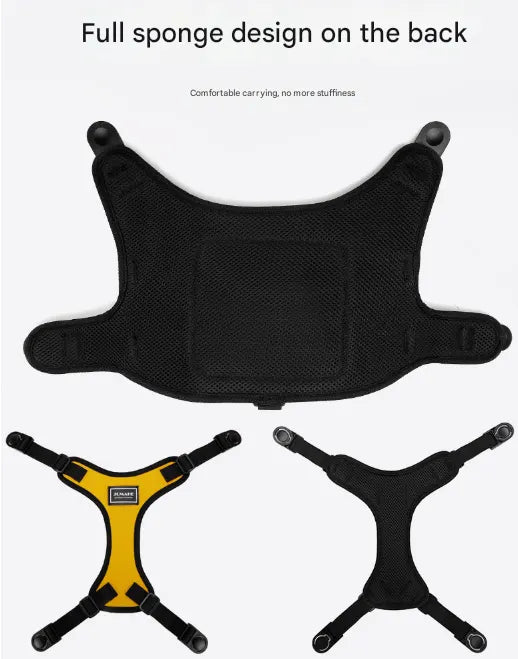 Size L Black Ultimate Dog Harness Vest with Backpack - Padded, Reflective & Adjustable for Medium to Large Breeds - Image 4