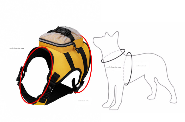 Size L Black Ultimate Dog Harness Vest with Backpack - Padded, Reflective & Adjustable for Medium to Large Breeds - Image 5