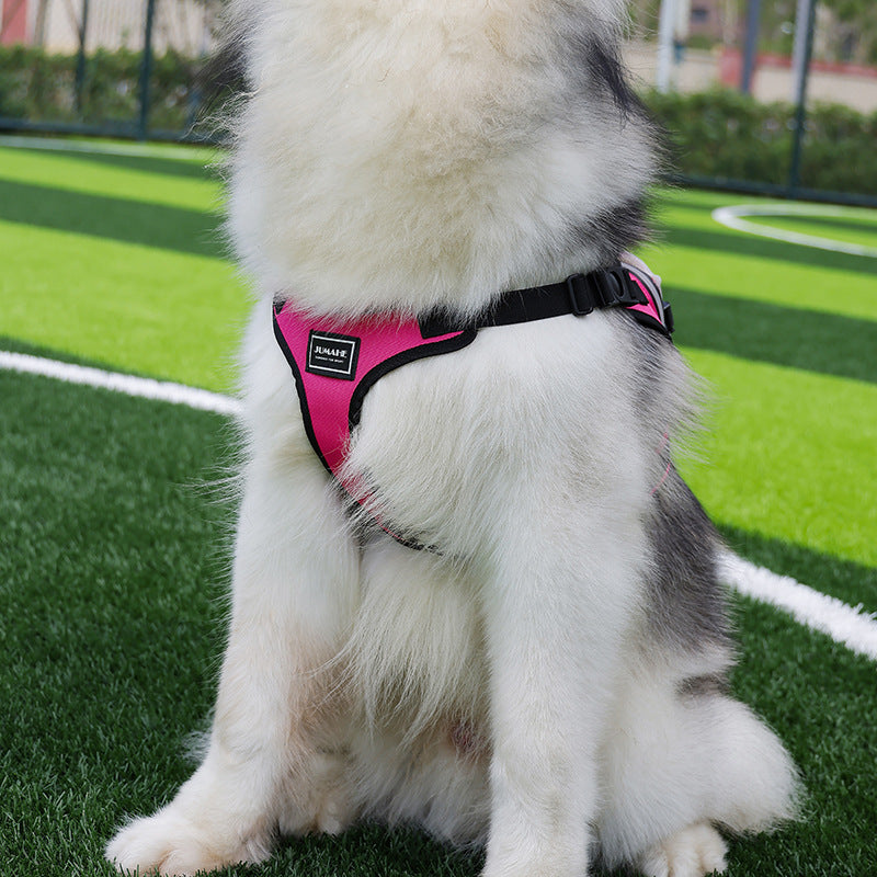 Size S Black and Pink Ultimate Dog Harness Vest with Backpack - Padded, Reflective & Adjustable for Medium Sized Dogs - Image 2