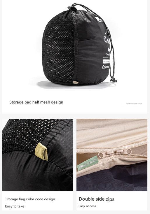 Khaki Ultra-Stretch Sleeping Bag Liner - Portable & Lightweight Envelope Sleep Sack for Camping & Travel - Image 8