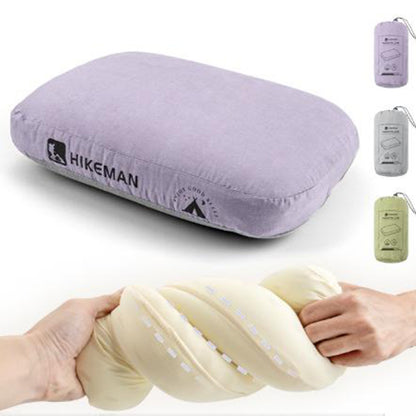 Green Reversible Memory Foam Travel Pillow - All-Season Comfort Neck Support for Deep Sleep & Portability - Image 2