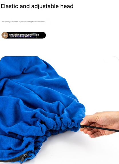 Dark Grey Versatile Double-Sided Fleece Bag Liner - Lightweight & Portable Travel Blanket for Camping & Outdoors - Image 2