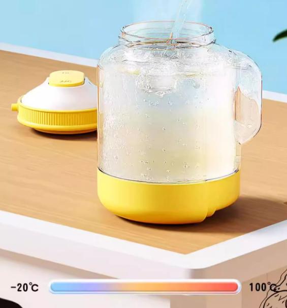 Yellow Large Capacity 2-in-1 Pet Travel Water & Food Bottle Dispenser - Portable Outdoor Dog Feeder with Shoulder Strap - Image 6