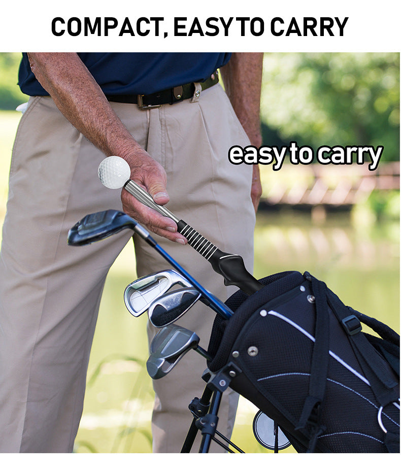 Red Pro Golf Swing Trainer - Extendable with Audible Click & Corrective Grip Aid - Image 8