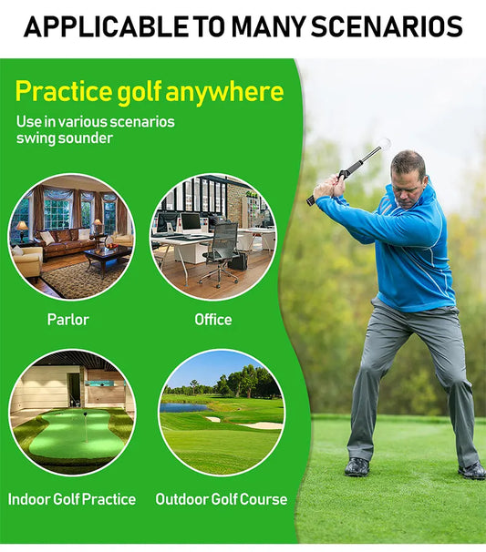 Blue Pro Golf Swing Trainer - Extendable with Audible Click & Corrective Grip Aid - Image 7