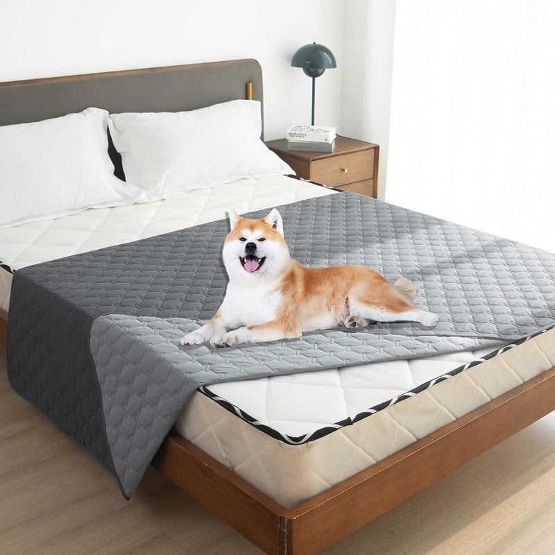 Grey 2-Sided Waterproof Pet Sofa Cover - Dog Bed Protector Blanket for Furniture, Couches & Car Seats (130x200cm, Machine Washable) - Image 2
