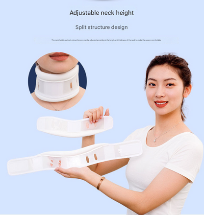 Size S White Adjustable Cervical Collar Neck Brace - Breathable Support for Pain Relief & Posture - Image 6