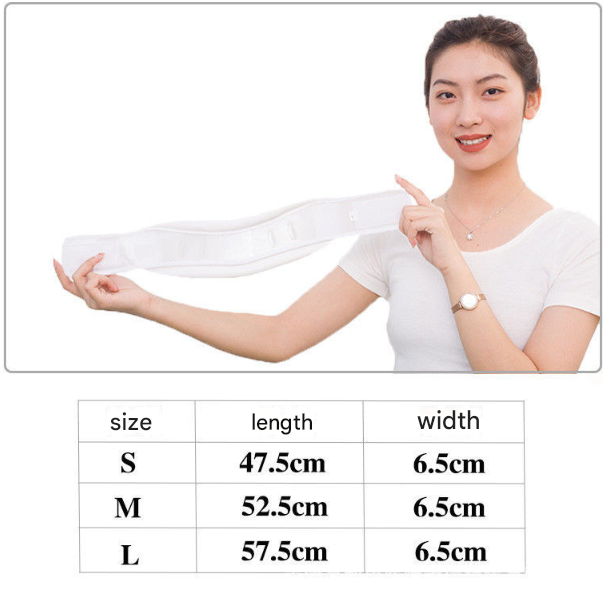 Size L White Adjustable Cervical Collar Neck Brace - Breathable Support for Pain Relief & Posture - Image 4