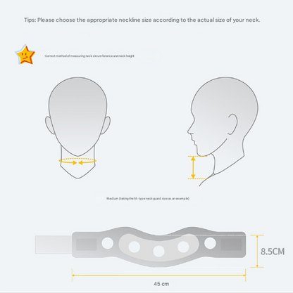 Size L Orange Ergonomic Neck Support Brace - Soft Cervical Collar for Posture Correction and Pain Relief - Image 7