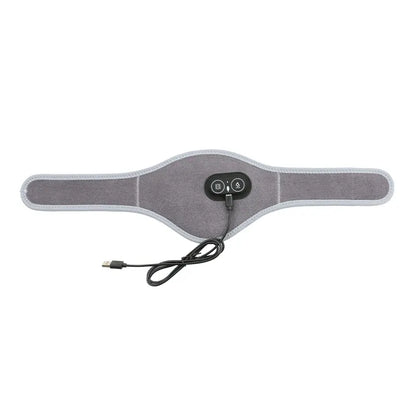 Dark Grey Heated Vibrating Neck Wrap - USB Powered Massager for Soothing Pain Relief with 3 Heat & 3 Vibration Modes