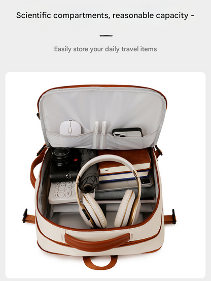 Black Expandable Laptop Backpack with USB Port - Stylish Travel & Business Daypack - Image 7