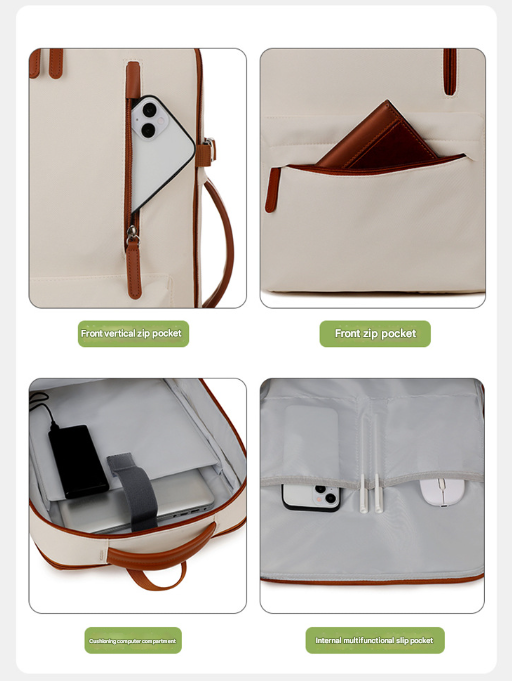 Black Expandable Laptop Backpack with USB Port - Stylish Travel & Business Daypack - Image 8