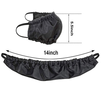5 Pcs Black Men's Reusable Beard Guard Bib - Protective Beard Cover for Eating and Sleeping - Black Beard Bonnet Apron - Image 4