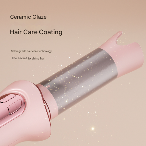 Black Portable Cordless Hair Curler - USB-C Rechargeable Automatic Hair Waver with Ceramic Barrel & Anti-Scald Design - Image 9