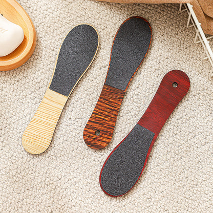 Khaki Professional Pedicure Foot File 10-Pack - Double-Sided Callus Remover with Wooden Handle - Image 2