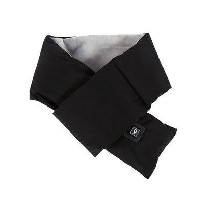 Black USB Electric Heated Scarf - Portable Puffer Neck Warmer with 3-Level Heat Control for Winter