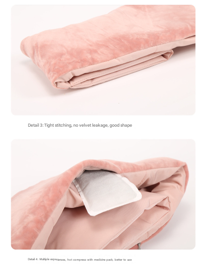 Pink USB Electric Heated Scarf - Portable Puffer Neck Warmer with 3-Level Heat Control for Winter - Image 6