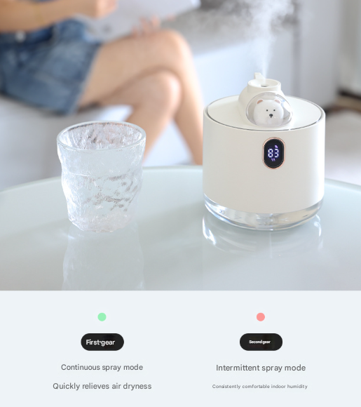 Green Adorable Space Capsule Humidifier - Portable USB Cool Mist Maker with LED Display & Ambient Night Light - Image 3