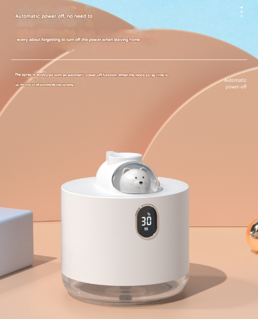 Green Adorable Space Capsule Humidifier - Portable USB Cool Mist Maker with LED Display & Ambient Night Light - Image 5