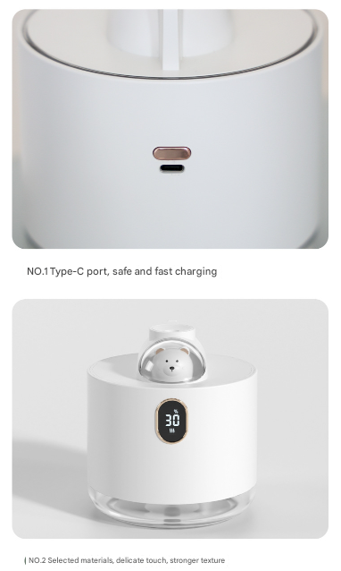Green Adorable Space Capsule Humidifier - Portable USB Cool Mist Maker with LED Display & Ambient Night Light - Image 6