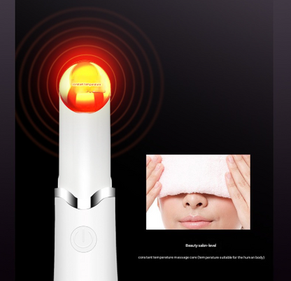 White Sonic Eye & Lip Massager with Red & Blue Light Therapy - Heated Vibrating Wand for Puffiness and Wrinkles - Image 7