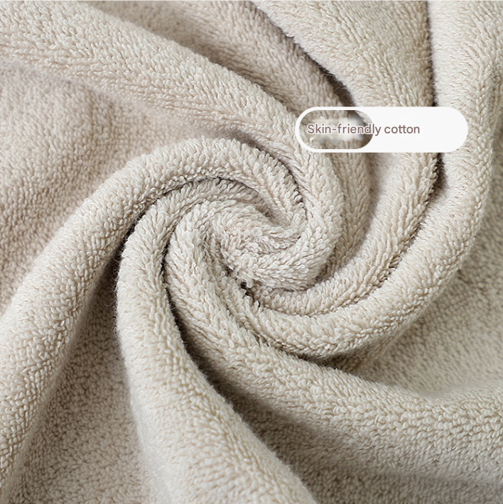 Light Grey Plush Cotton Hand Towel Set (4-Pack) - Ultra Soft, Absorbent & Quick-Drying Face Towels for Bathroom - Image 4