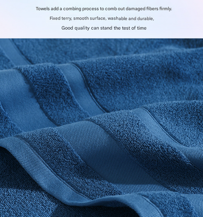 Grey Premium 3-Piece 100% Cotton Towel Set - Ultra Soft, Absorbent & Quick-Dry for Bathroom - Image 5