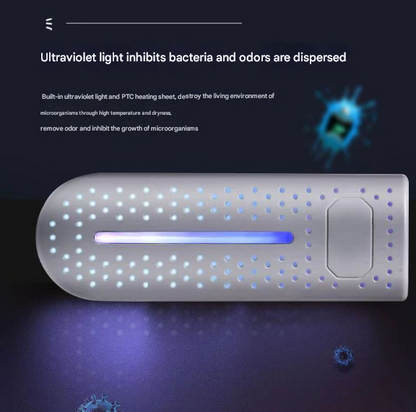 White Portable USB Shoe Dryer & Deodorizer - Constant Temperature Electric Boot Warmer with UV Sanitizer - Image 5