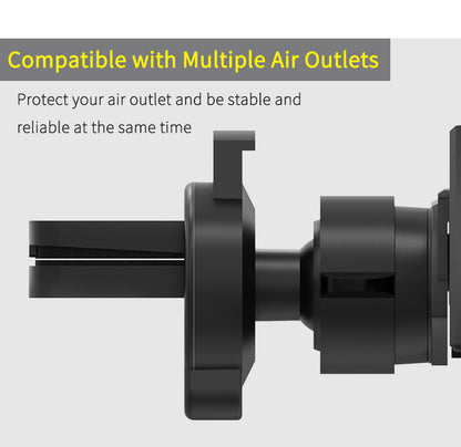 Black Creative Bat-Style Gravity Car Phone Mount - Secure Air Vent Holder with 360 Rotation - Image 6