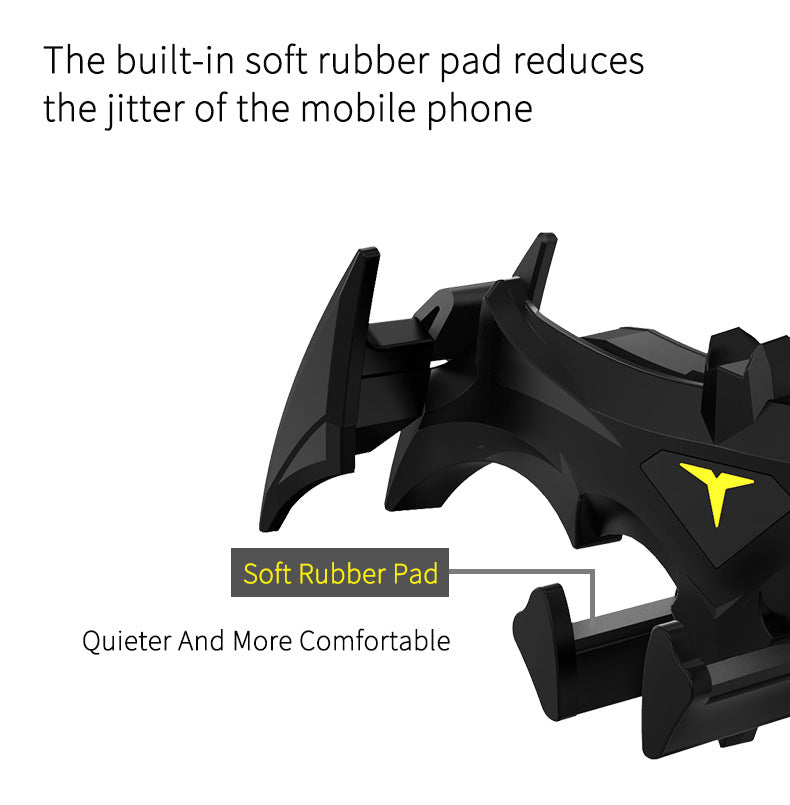 Black Creative Bat-Style Gravity Car Phone Mount - Secure Air Vent Holder with 360 Rotation - Image 8