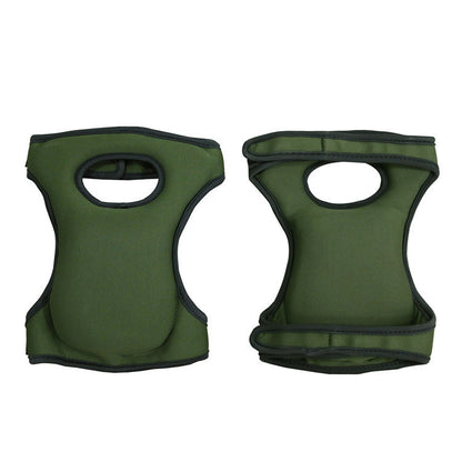 Green Adjustable Gardening Knee Pads - Comfortable Neoprene Knee Protectors for Weeding & Outdoor Work - Image 2