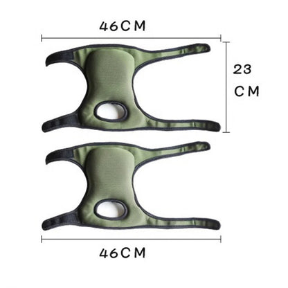 Green Adjustable Gardening Knee Pads - Comfortable Neoprene Knee Protectors for Weeding & Outdoor Work - Image 3