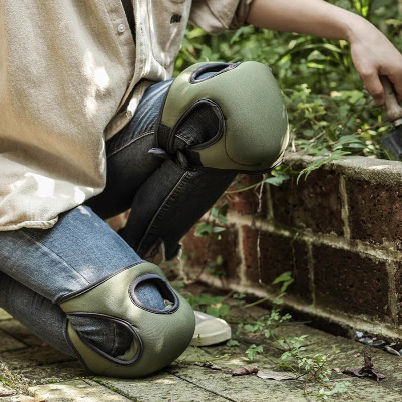 Purple Adjustable Gardening Knee Pads - Comfortable Neoprene Knee Protectors for Weeding & Outdoor Work - Image 2