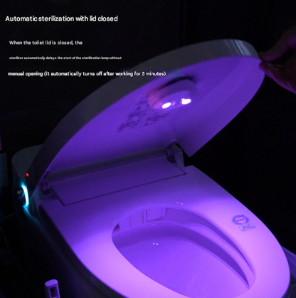 2 Pcs White Automatic UVC Toilet Sanitizer Light - Rechargeable Portable Sterilizer for Bathroom Hygiene - Image 4