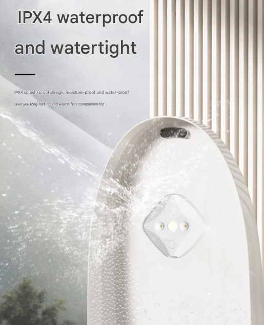 2 Pcs White Automatic UVC Toilet Sanitizer Light - Rechargeable Portable Sterilizer for Bathroom Hygiene - Image 7
