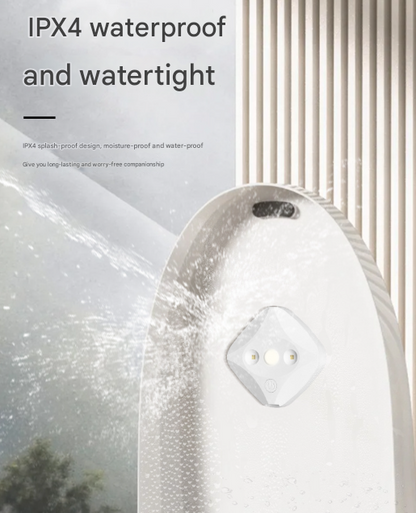 2 Pcs White Automatic UVC Toilet Sanitizer Light - Rechargeable Portable Sterilizer for Bathroom Hygiene - Image 7
