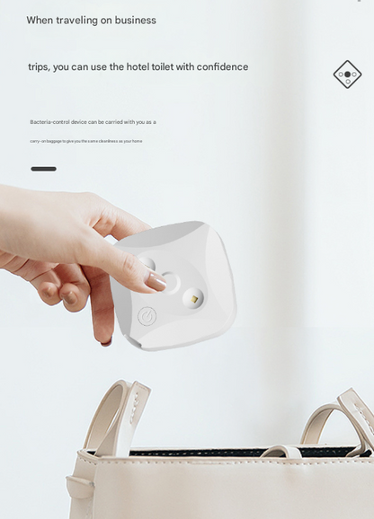 2 Pcs White Automatic UVC Toilet Sanitizer Light - Rechargeable Portable Sterilizer for Bathroom Hygiene - Image 8