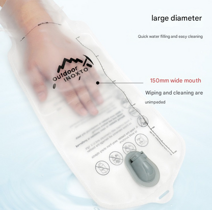 1.5L White Hydration Bladder - Foldable Water Bag for Cycling, Running, Hiking, and Outdoor Sports - Image 3