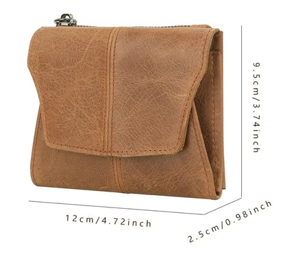 Green Genuine Leather Women's Wallet -C Multifunctional Coin & Card Holder, Fashionable Card Box in Top-Grade Cowhide - Image 2