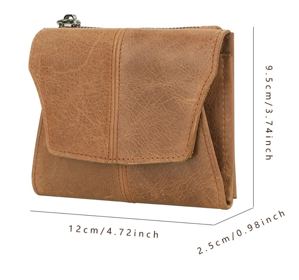 Blue Genuine Leather Women's Wallet -C Multifunctional Coin & Card Holder, Fashionable Card Box in Top-Grade Cowhide - Image 2